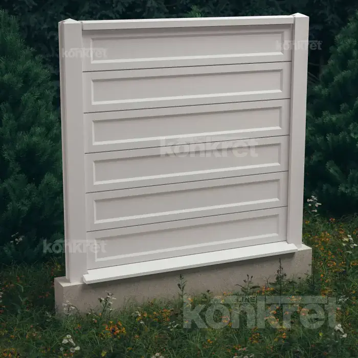 Ogrodzenie betonowe Smooth-Rebated (KS900)